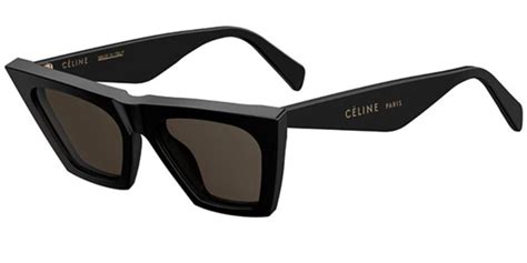 celine edge cl41468/s 807/ir|Celine Cl41468/s 807ir Black Cat Eye Sunglasses .